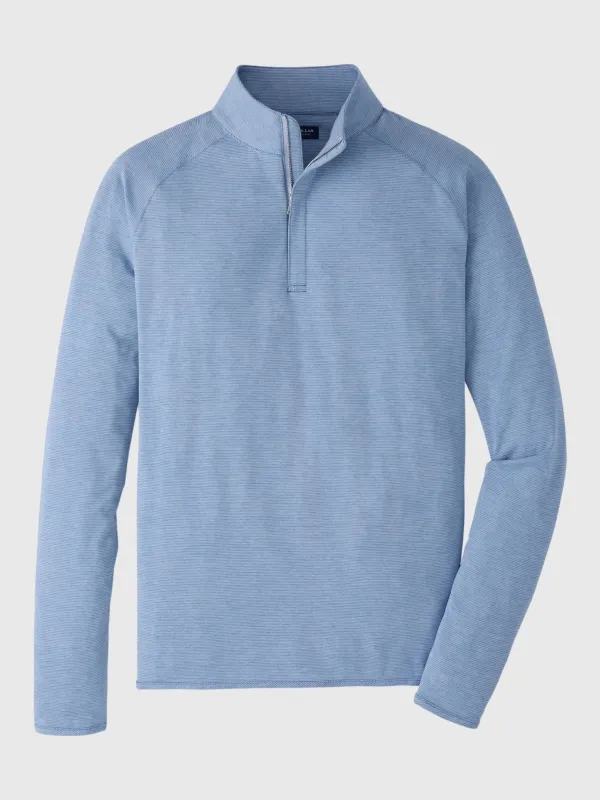 Peter Millar Crown Crafted Men's Stealth Stripe Performance Quarter-Zip made by Peter Millar