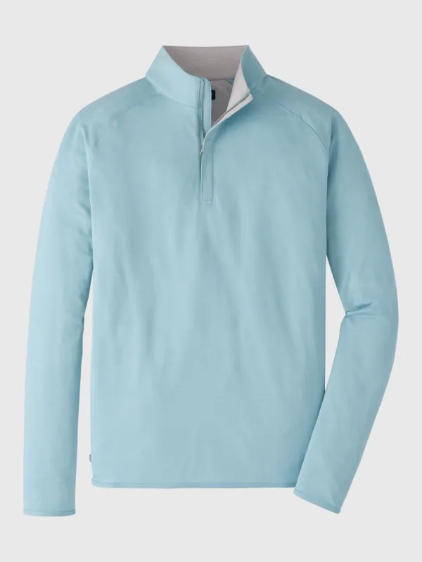 Peter Millar Crown Crafted Men's Stealth Performance Quarter-Zip made by Peter Millar