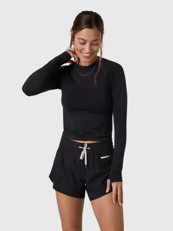 Vuori Women's Long Sleeve Seamless Surge Tee made by Vuori
