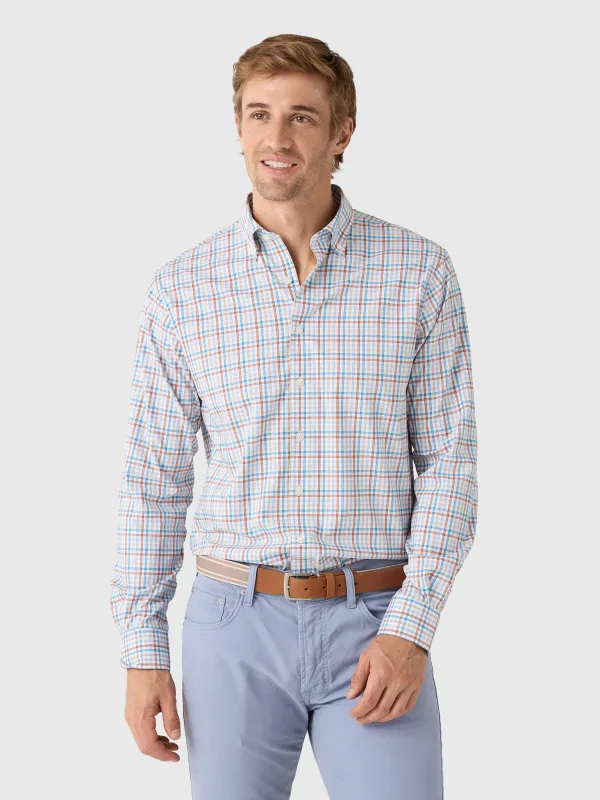 Johnnie-O Men's Redwood Check Performance Button-Down Shirt made by Johnnie-O