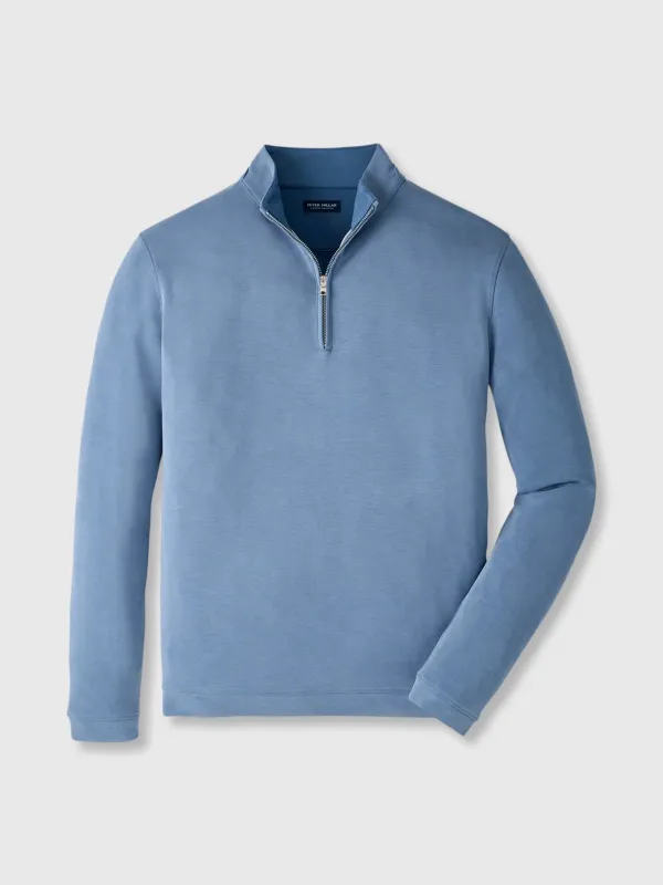 Peter Millar Crown Crafted Men's Soft Suede Performance Quarter-Zip made by Peter Millar