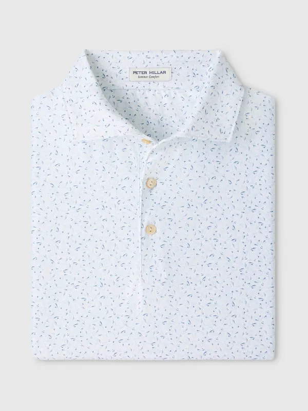 Peter Millar Crown Sport Men's On The Line Performance Jersey Polo made by Peter Millar