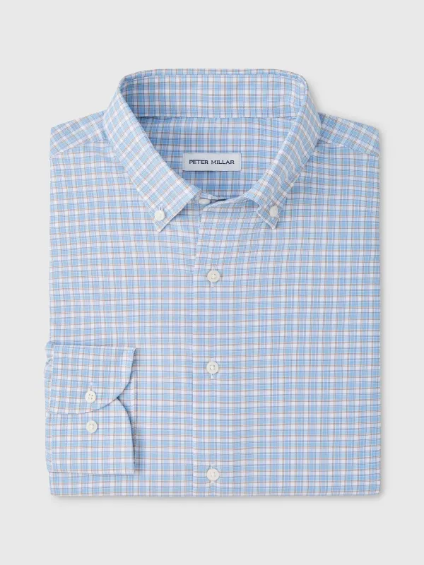 Peter Millar Crown Men's Charles Performance Twill Sport Shirt made by Peter Millar
