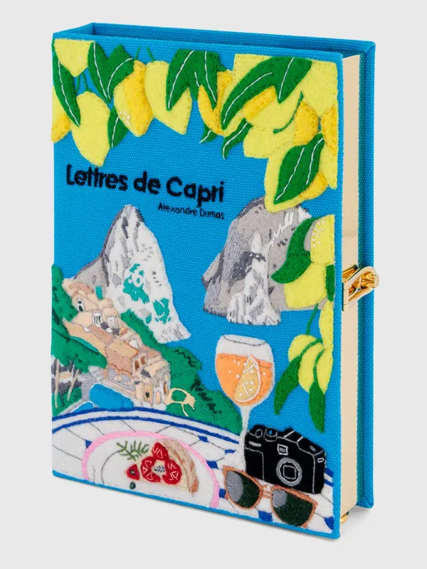 Olympia Le-Tan Lettres de Capri Book Clutch made by Olympia Le-Tan