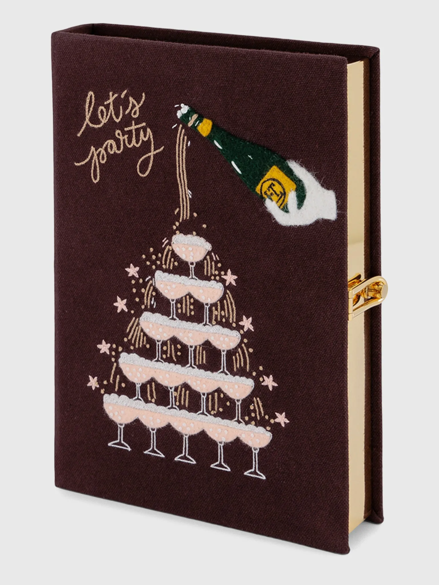 Olympia Le-Tan Let's Party Book Clutch sold by Saint Bernard