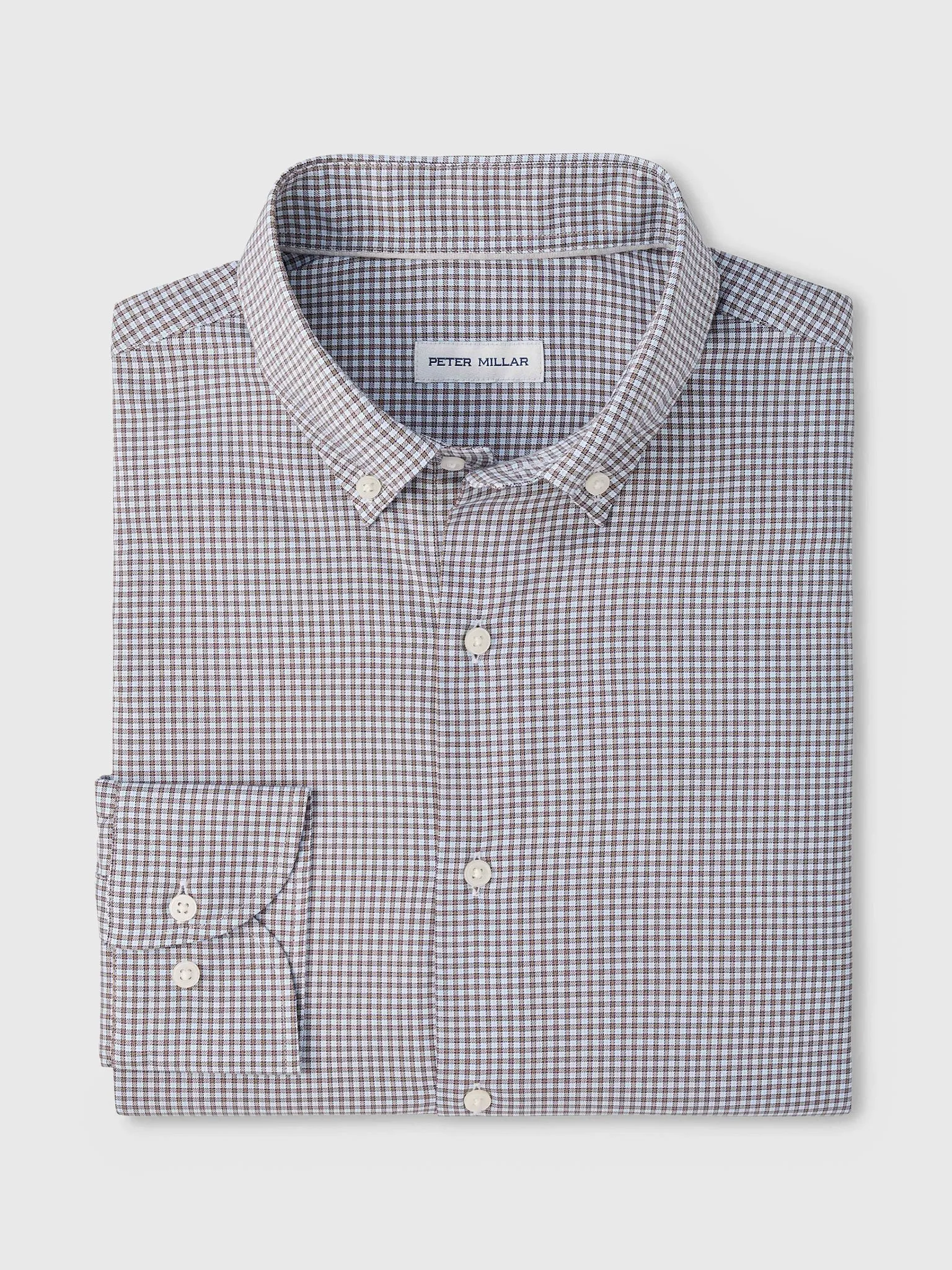 Peter Millar Crown Men's Gregory Crown Lite Cotton-Stretch Sport Shirt sold by Saint Bernard product image thumbnail 4