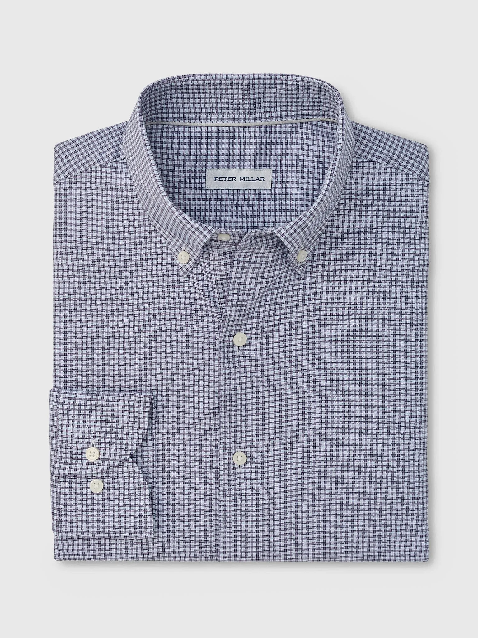 Peter Millar Crown Men's Gregory Crown Lite Cotton-Stretch Sport Shirt sold by Saint Bernard product image thumbnail 3