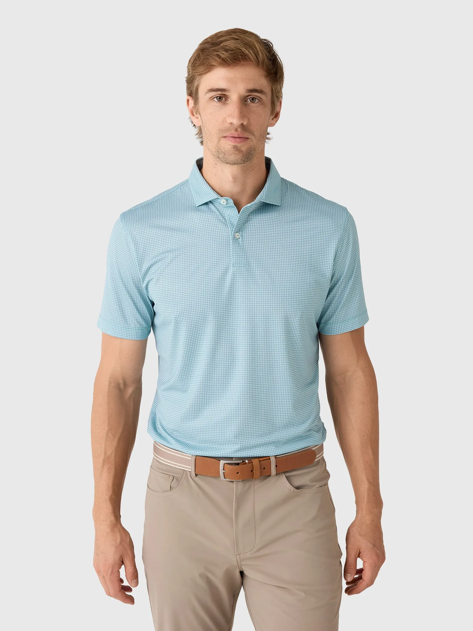 Johnnie-O Men's Dot Neat Performance Jersey Polo sold by Saint Bernard