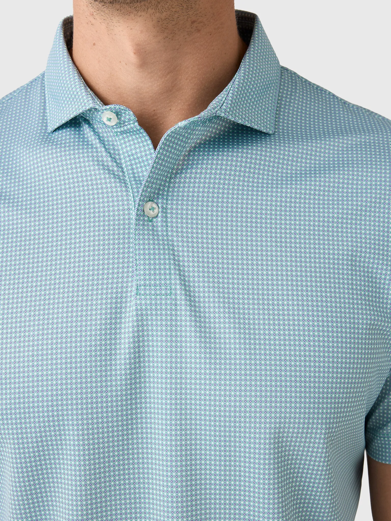 Johnnie-O Men's Dot Neat Performance Jersey Polo sold by Saint Bernard product image thumbnail 5