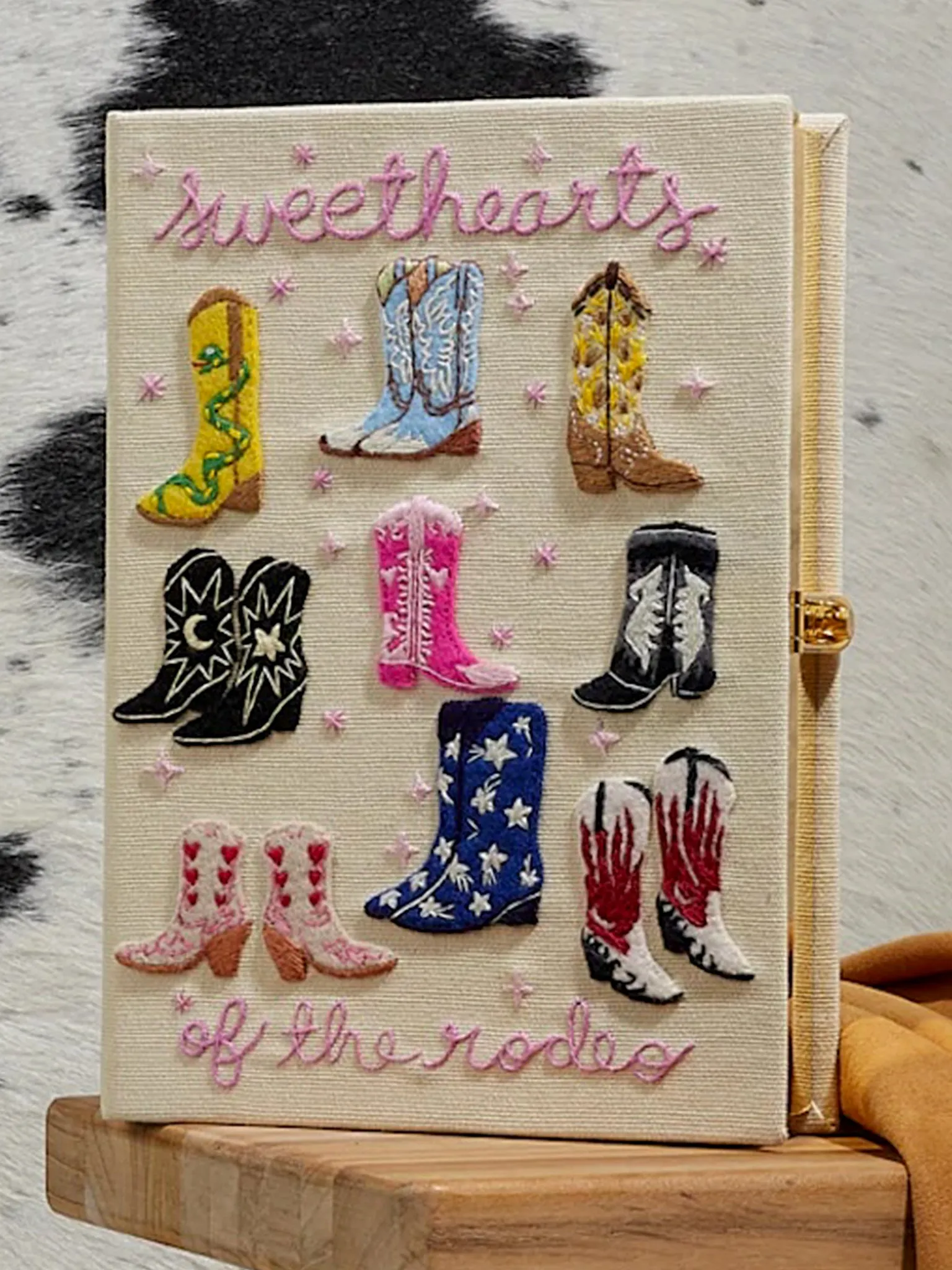 Olympia Le-Tan Sweethearts of the Rodeo Book Clutch sold by Saint Bernard product image thumbnail 2