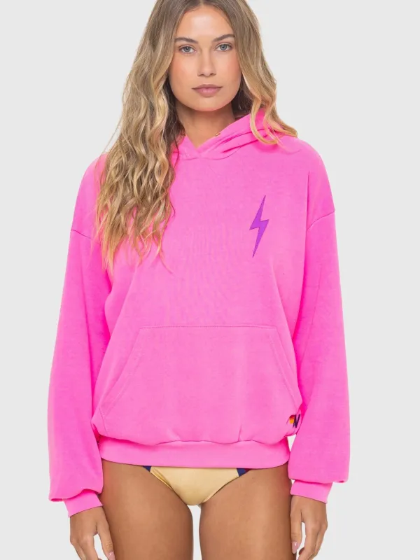 Aviator Nation Women's Bolt Stitch Relaxed Pullover Hoodie made by Aviator Nation