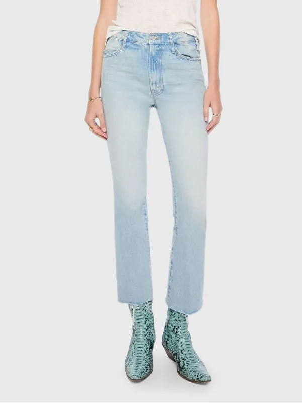 Mother Women's The Hustler Flood Fray Jean made by MOTHER