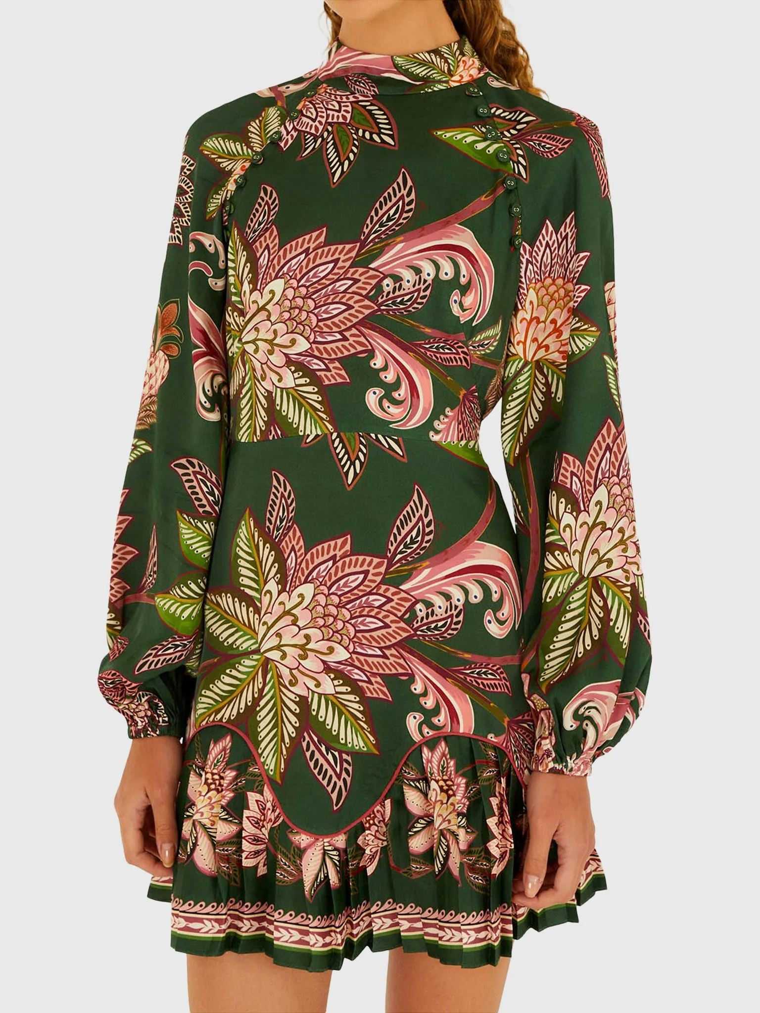 Farm Rio Women's Arabesque Paradise Mini Dress sold by Saint Bernard