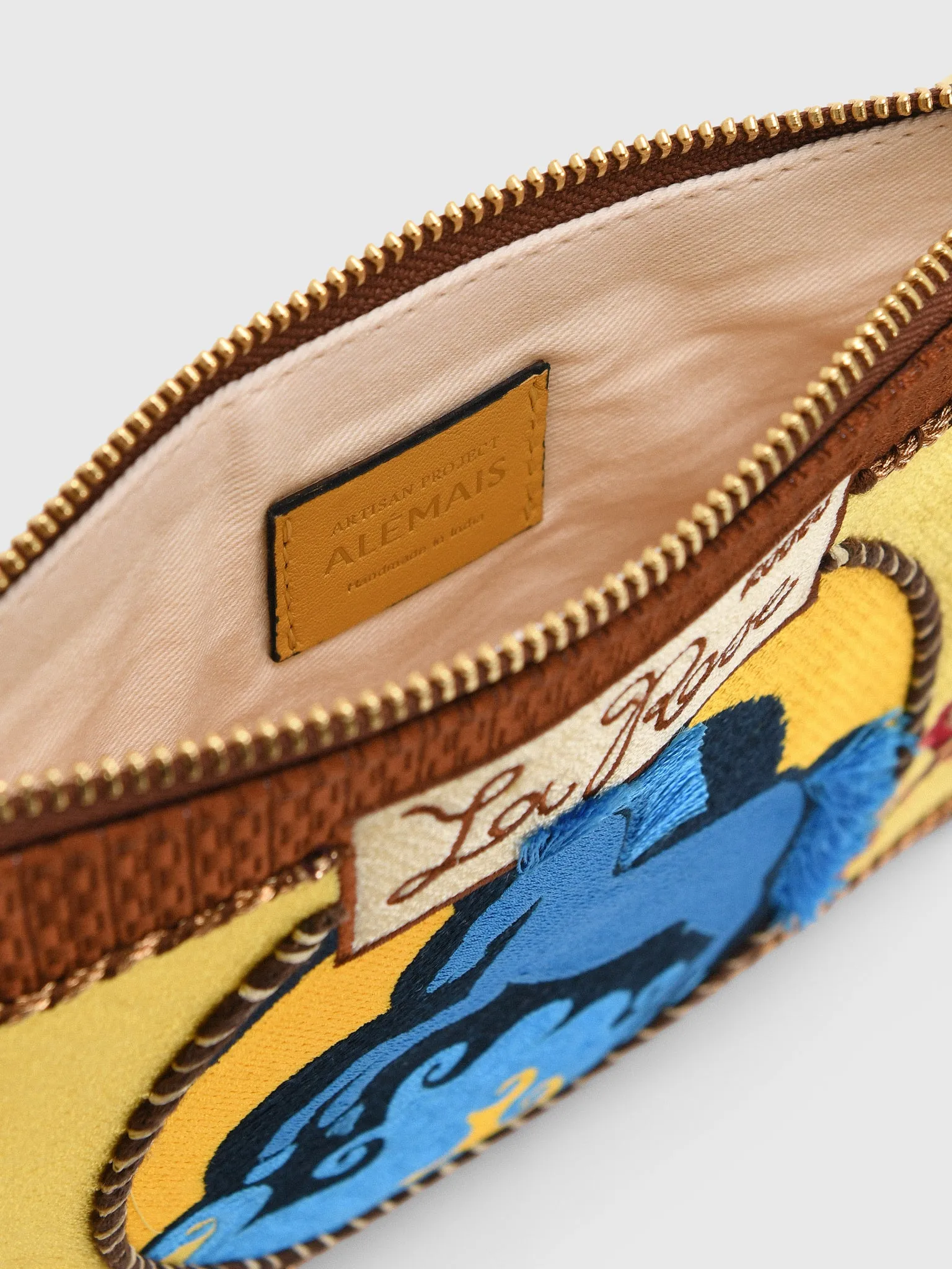 Alemais Ace Horse Embroidered Clutch sold by Saint Bernard product image thumbnail 4