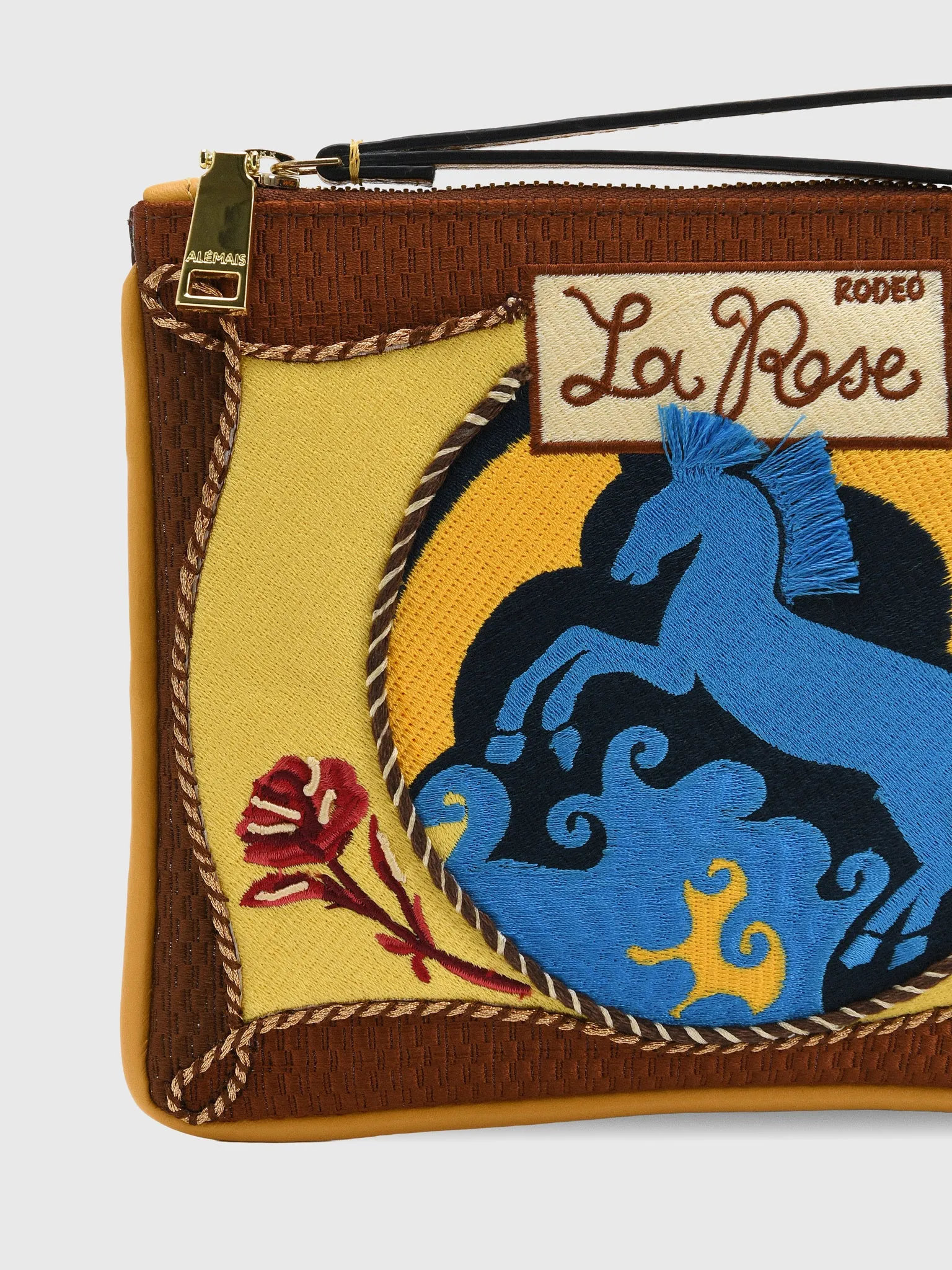 Alemais Ace Horse Embroidered Clutch sold by Saint Bernard product image thumbnail 3
