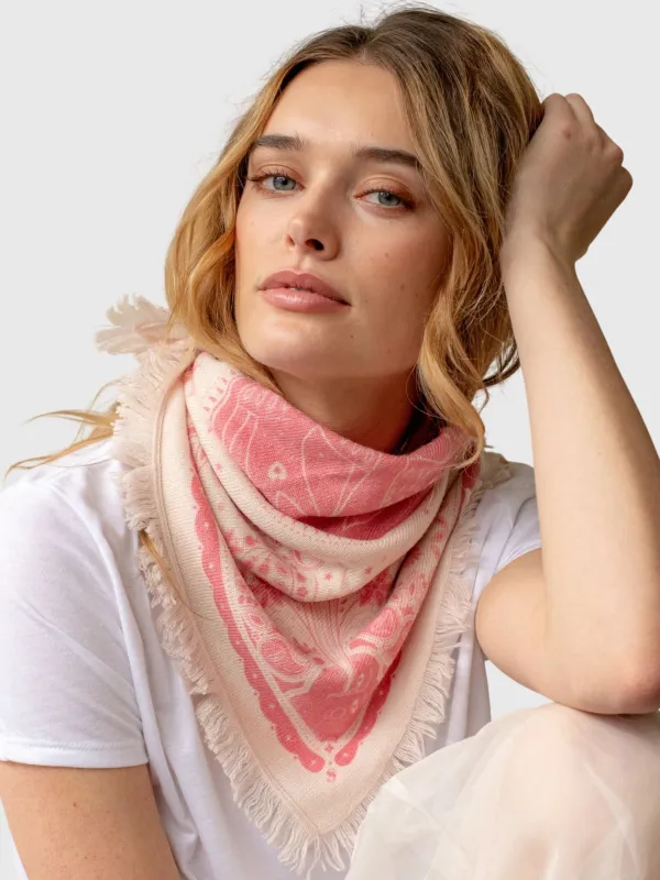 Freya Women's Mini Celestial Bird Cashmere Bandana Scarf made by Freya