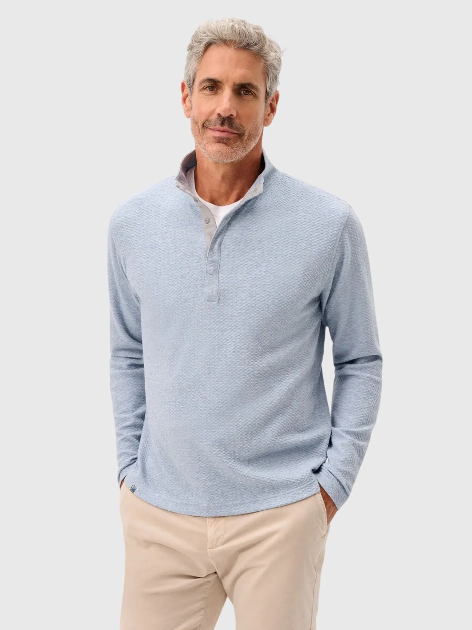 Johnnie-O Men's Ransel Hidden Snap Pullover sold by Saint Bernard product image thumbnail 2