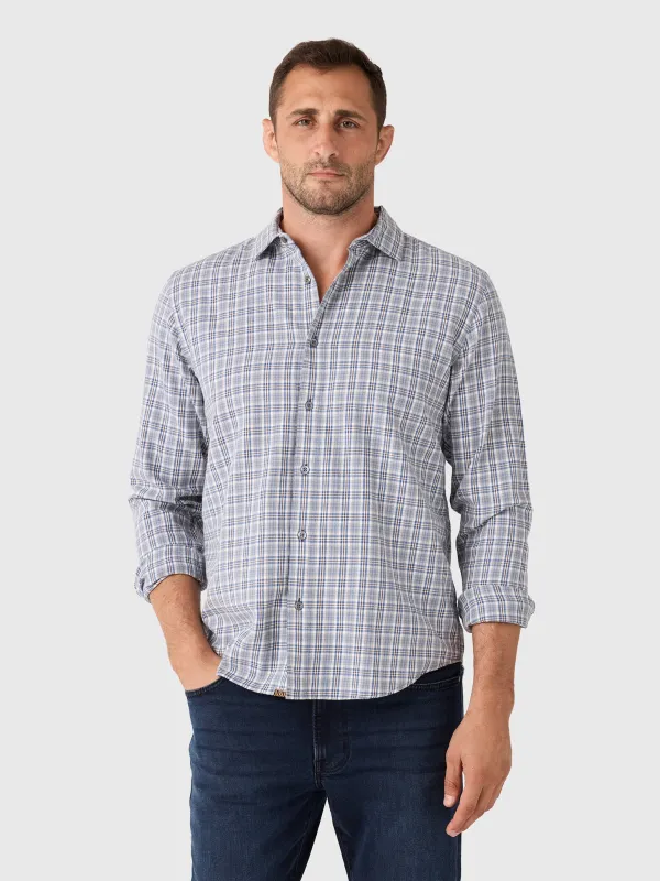 Billy Reid Men's Twill Plaid Hutcheson Sport Shirt made by Billy Reid