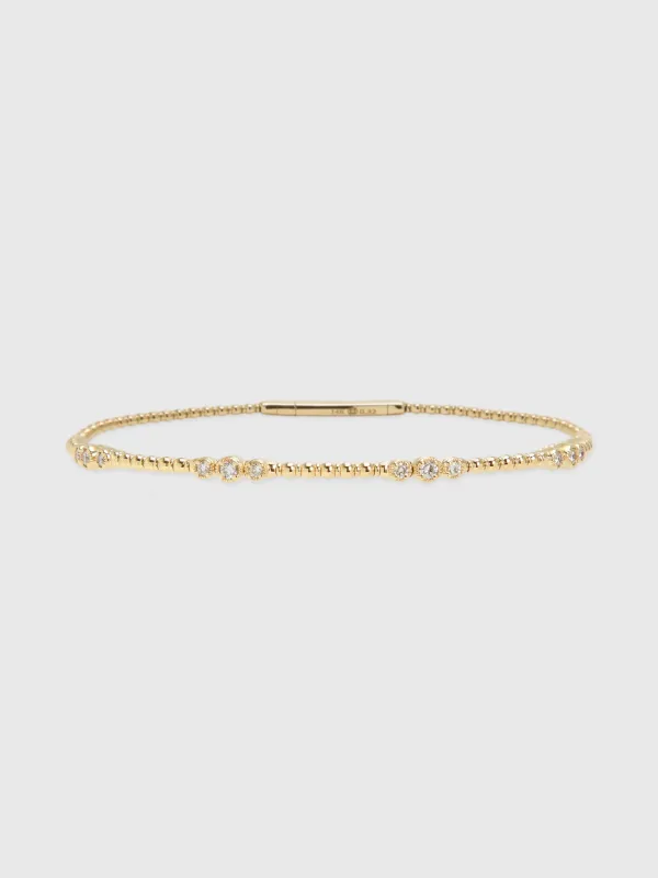 Francie B. Gold Flex Band Bracelet made by Saint Bernard