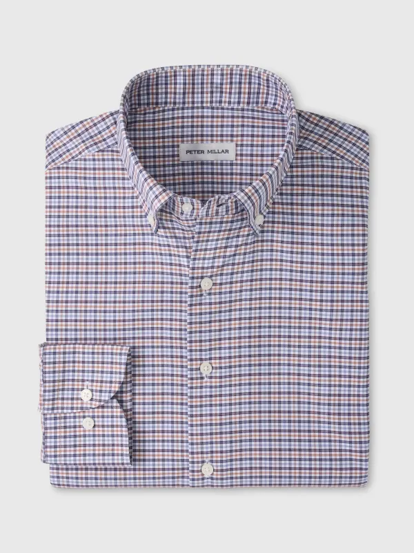 Peter Millar Crown Men's Wayne Performance Twill Sport Shirt made by Peter Millar
