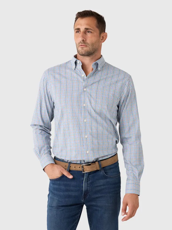 Johnnie-O Men's Brunswick Pane Performance Button-Down Shirt made by Johnnie-O