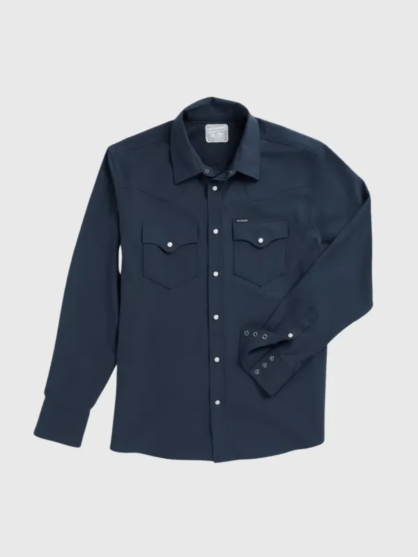 Tecovas Men's Performance Western Pearl Snap Shirt made by Tecovas