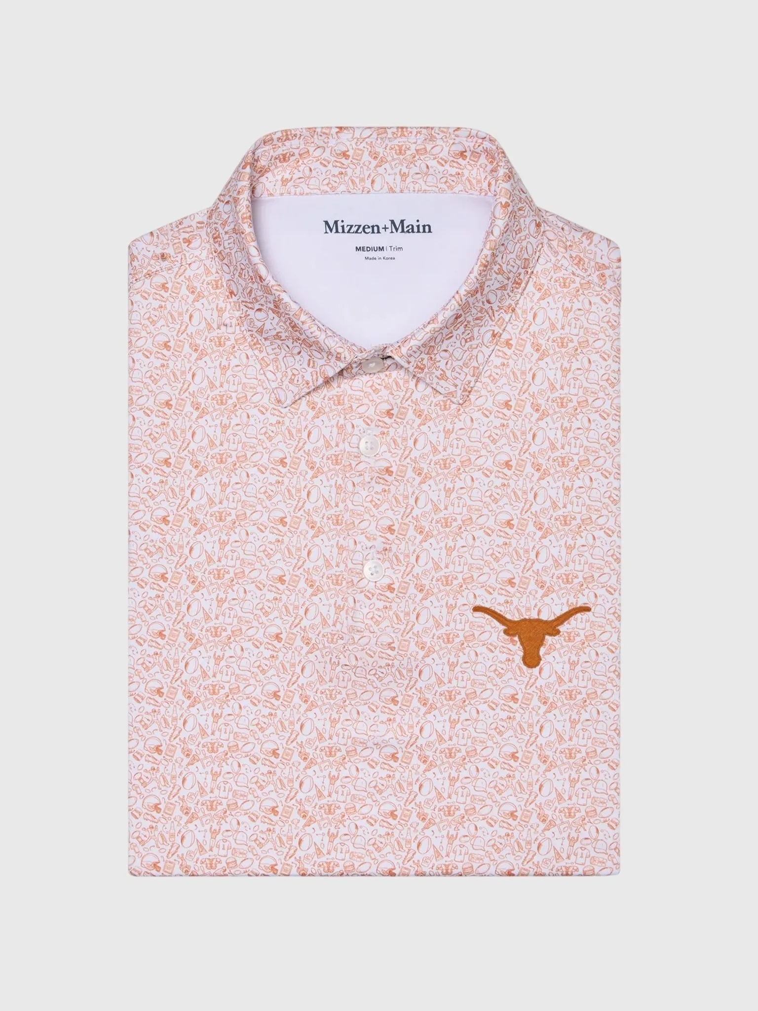 Mizzen+Main Men's Trim University of Texas Versa Polo sold by Saint Bernard