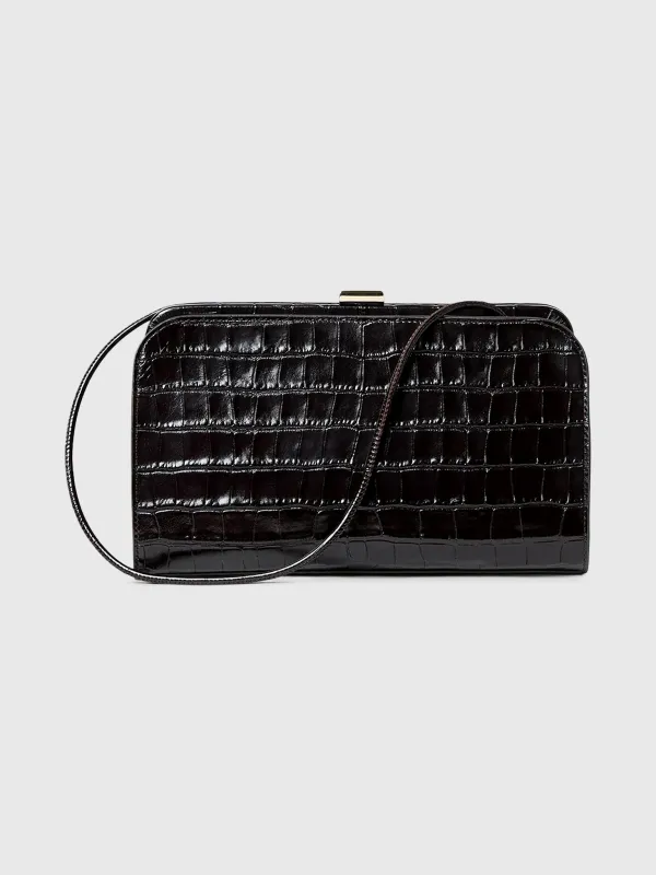 Loeffler Randall Zella Crocodile Leather Clutch made by Loeffler Randall