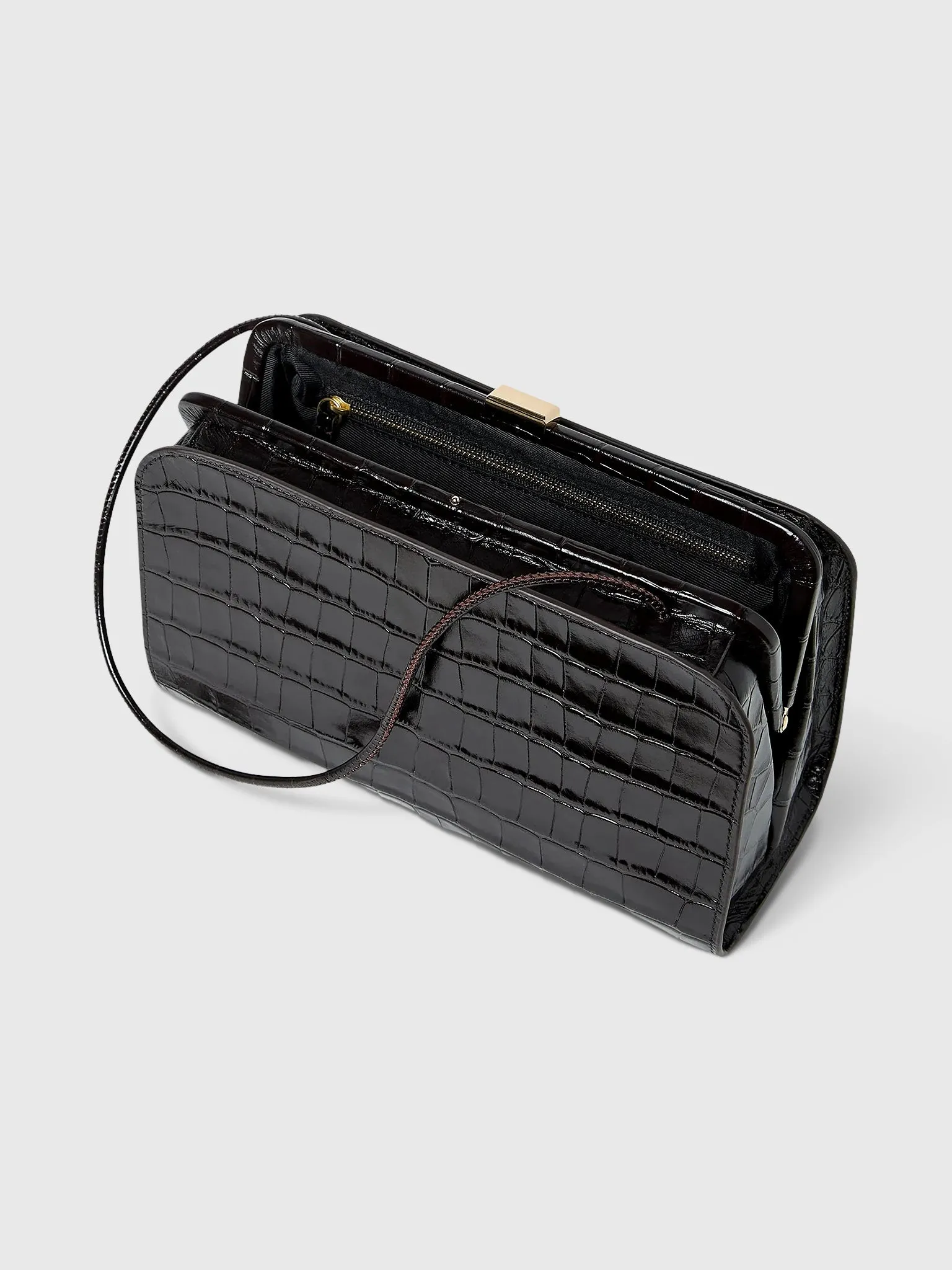 Loeffler Randall Zella Crocodile Leather Clutch sold by Saint Bernard product image thumbnail 2