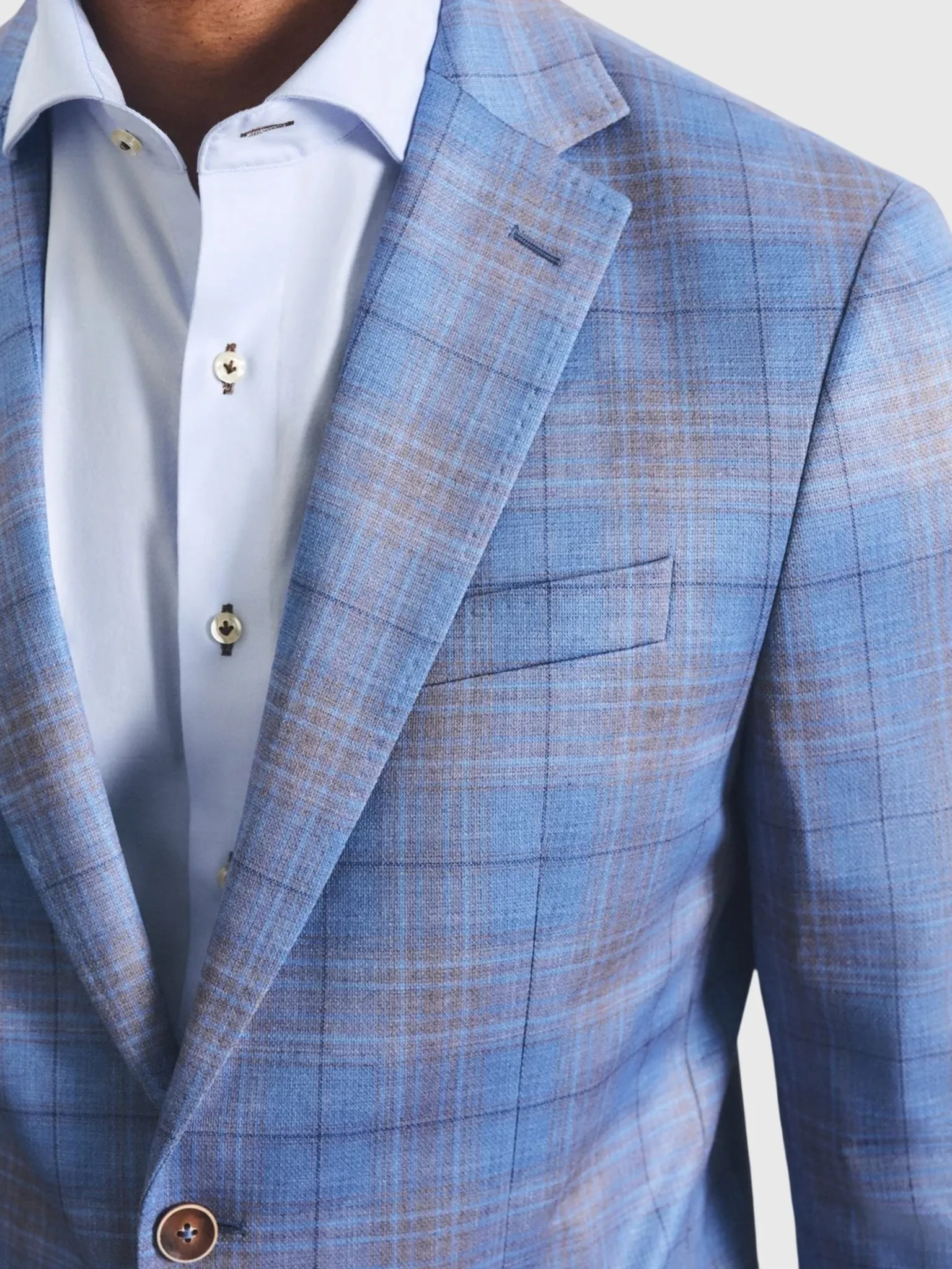 Johnnie-O Men's Santa Anita Plaid Printed Knit Stretch Sport Coat sold by Saint Bernard product image thumbnail 2