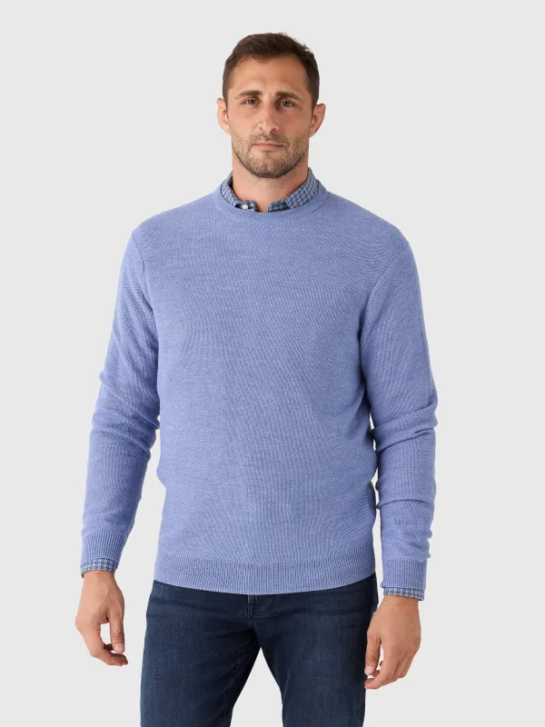 Peter Millar Crown Men's Autumn Crest Honeycomb Crewneck Sweater made by Peter Millar