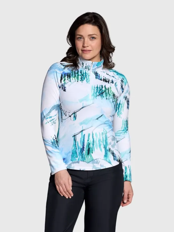 Obermeyer Women's Oly Quarter-Zip Baselayer Top made by Obermeyer