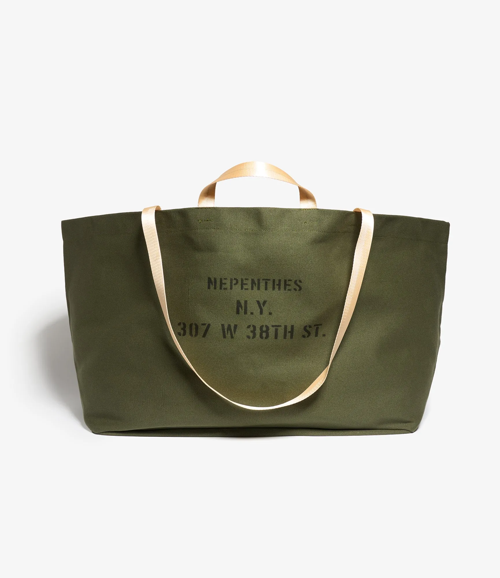 NNY Canvas Tote Bag - Large - Olive - Recycled Canvas sold by Nepenthes America