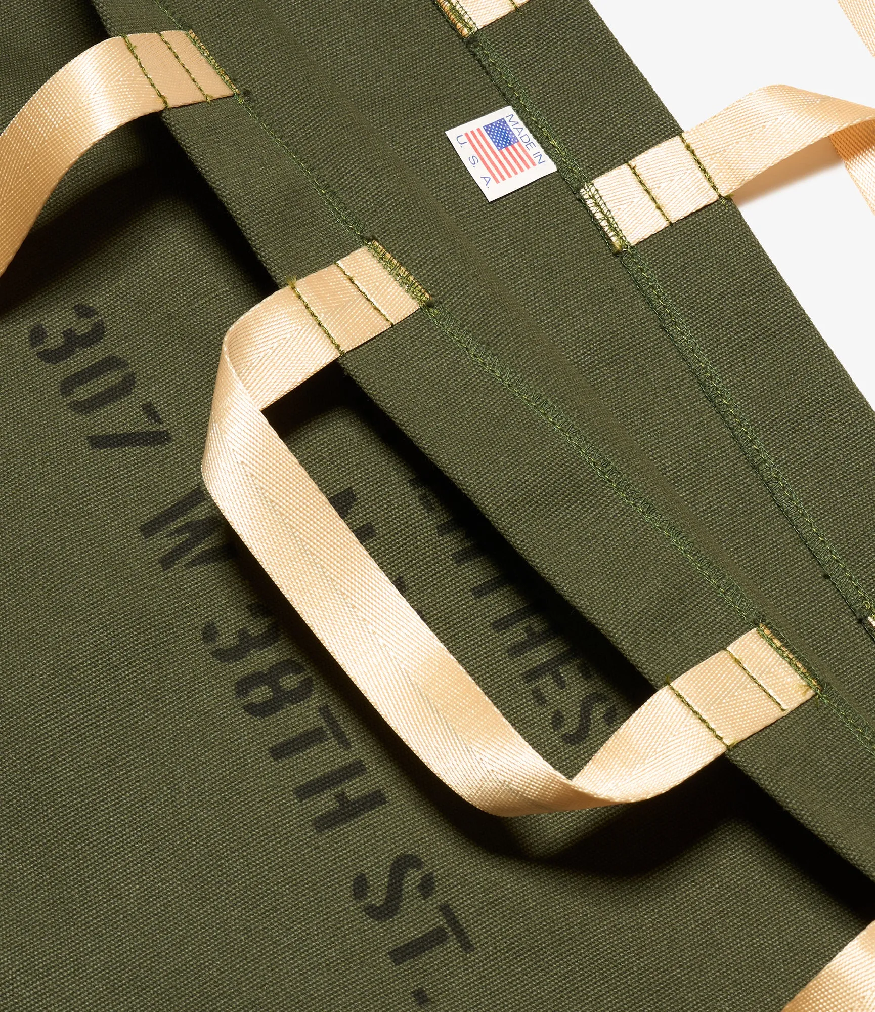 NNY Canvas Tote Bag - Large - Olive - Recycled Canvas sold by Nepenthes America product image thumbnail 2