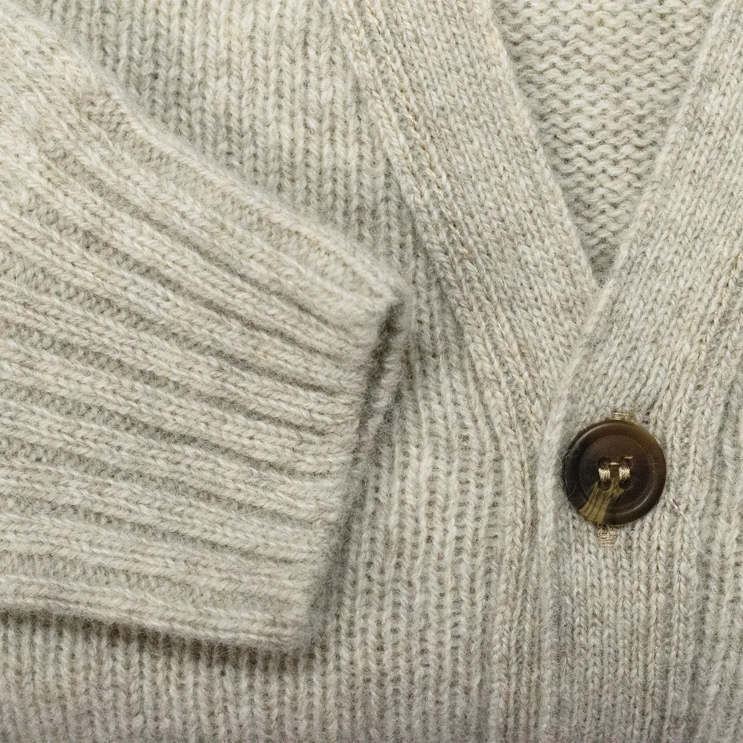 Vellum Scottish Shetland Wool Cardigan sold by Morris and King product image thumbnail 2