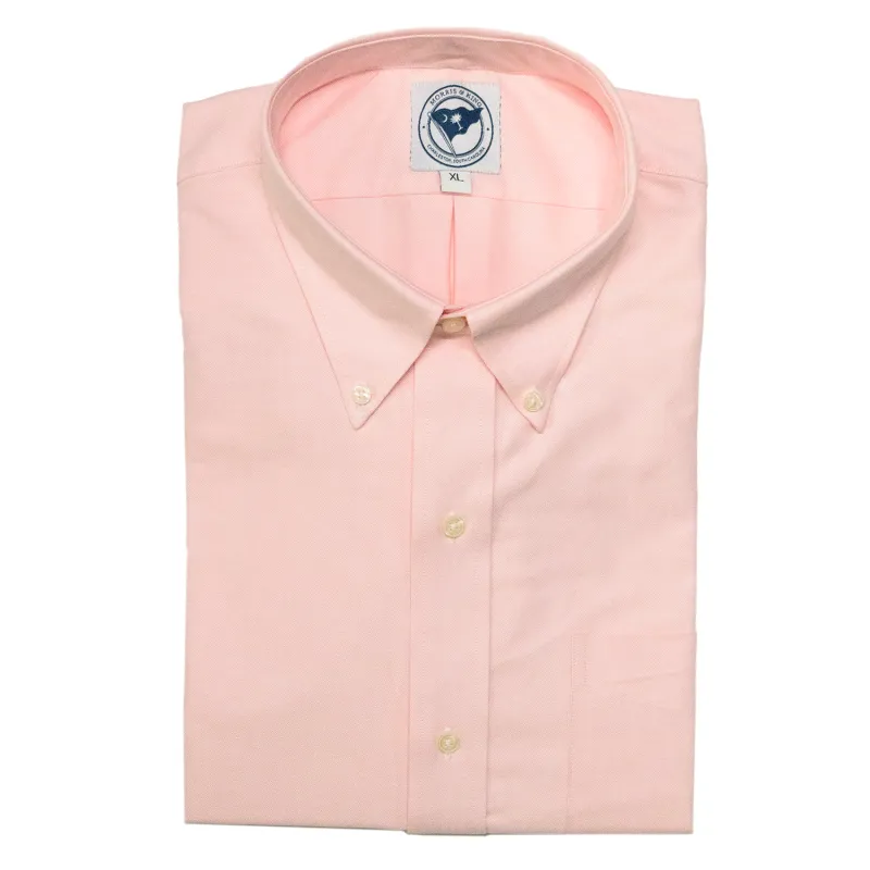 Pink Oxford Button Down Shirt - Traditional Fit made by Morris and King