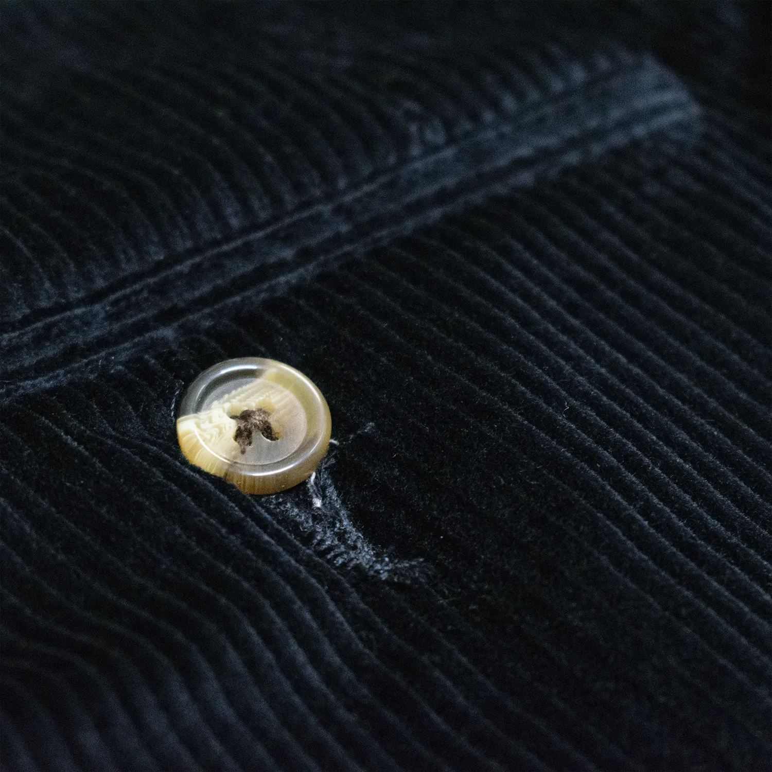 Navy Italian Corduroy Trousers - Classic Fit sold by Morris and King product image thumbnail 2
