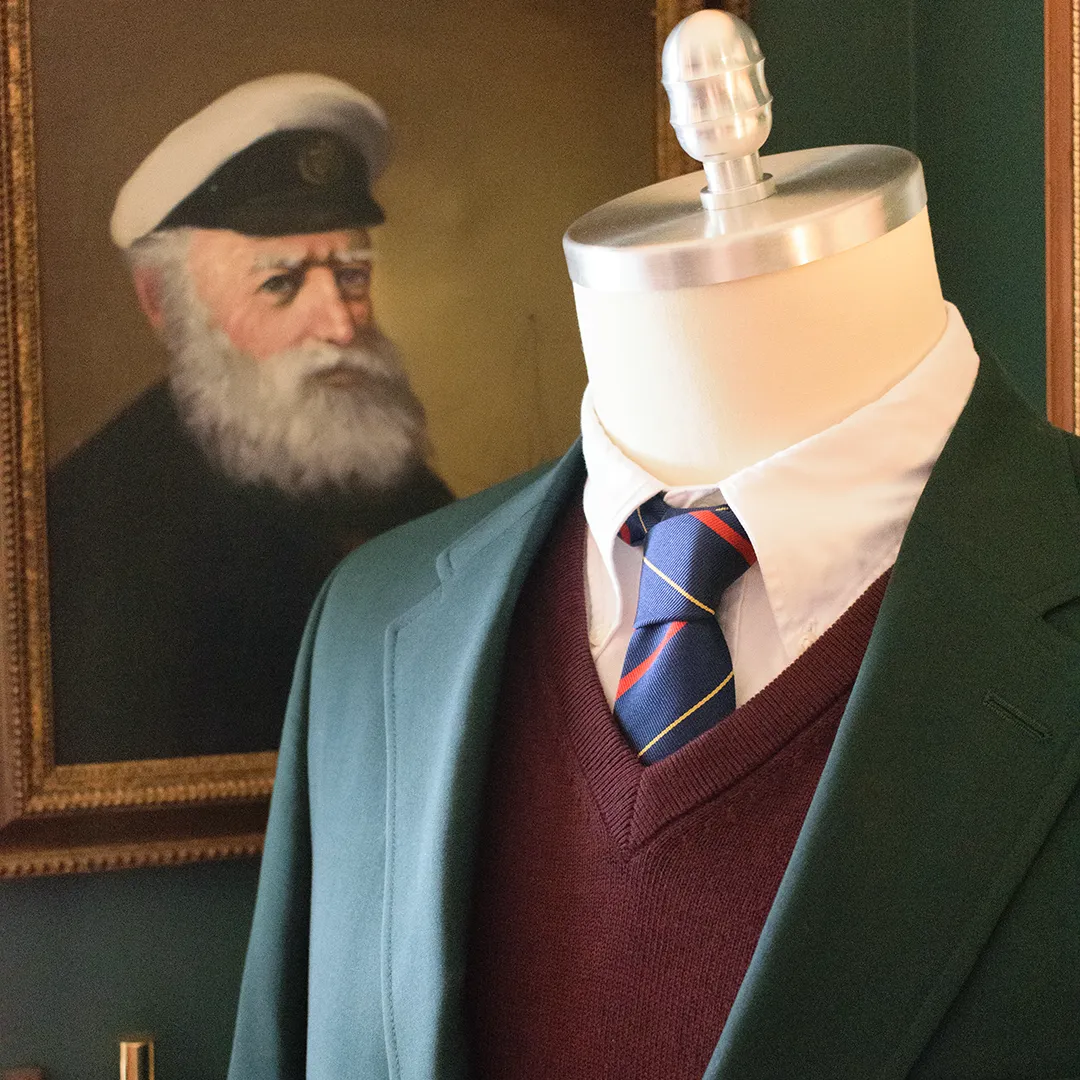 Burgundy V-Neck Sweater sold by Morris and King product image thumbnail 3