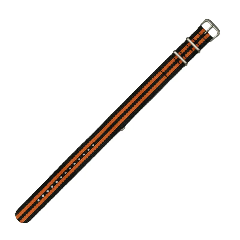 Orange Stripe NATO Watch Strap sold by Morris and King