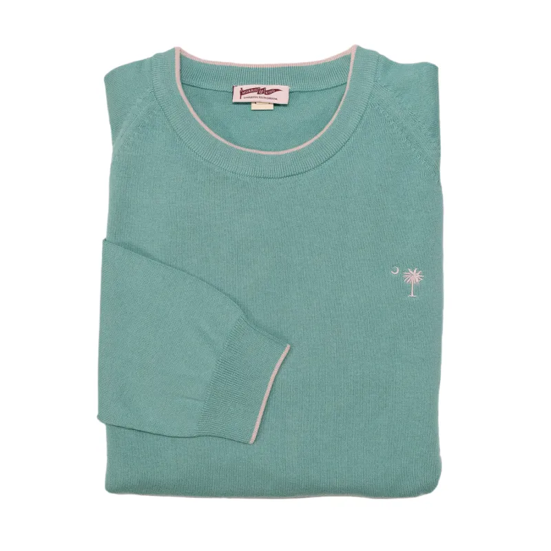 Light Green Lightweight Sweater sold by Morris and King