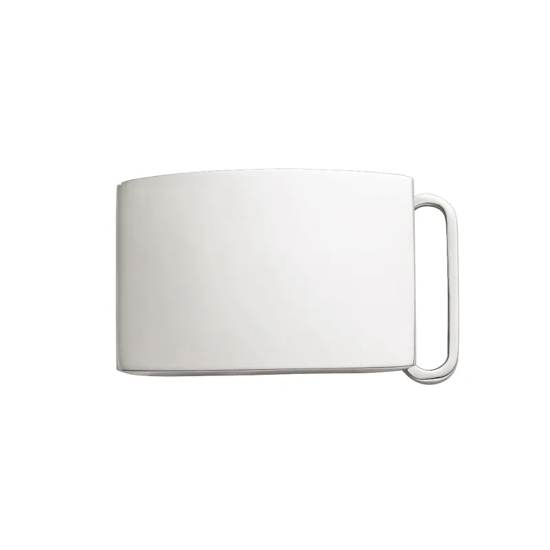 1" Plain Belt Buckle - Sterling Silver sold by Morris and King