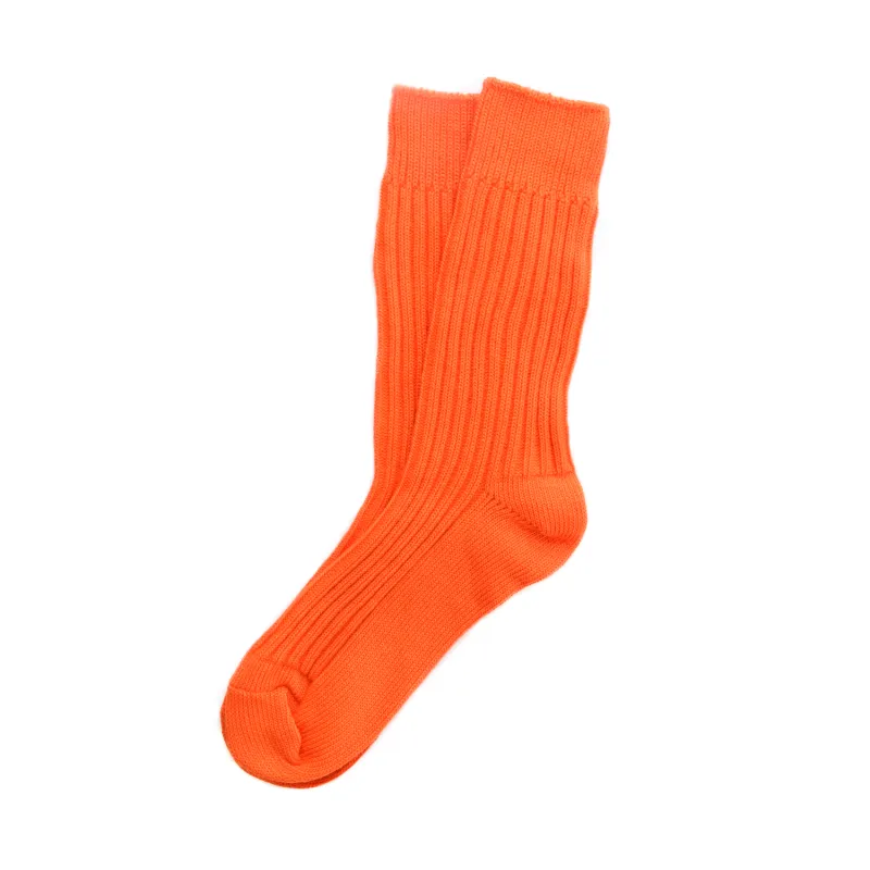 Orange Knit Socks sold by Morris and King
