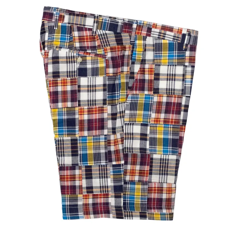 Blue Patch Madras Shorts - Classic Fit (SS24) sold by Morris and King