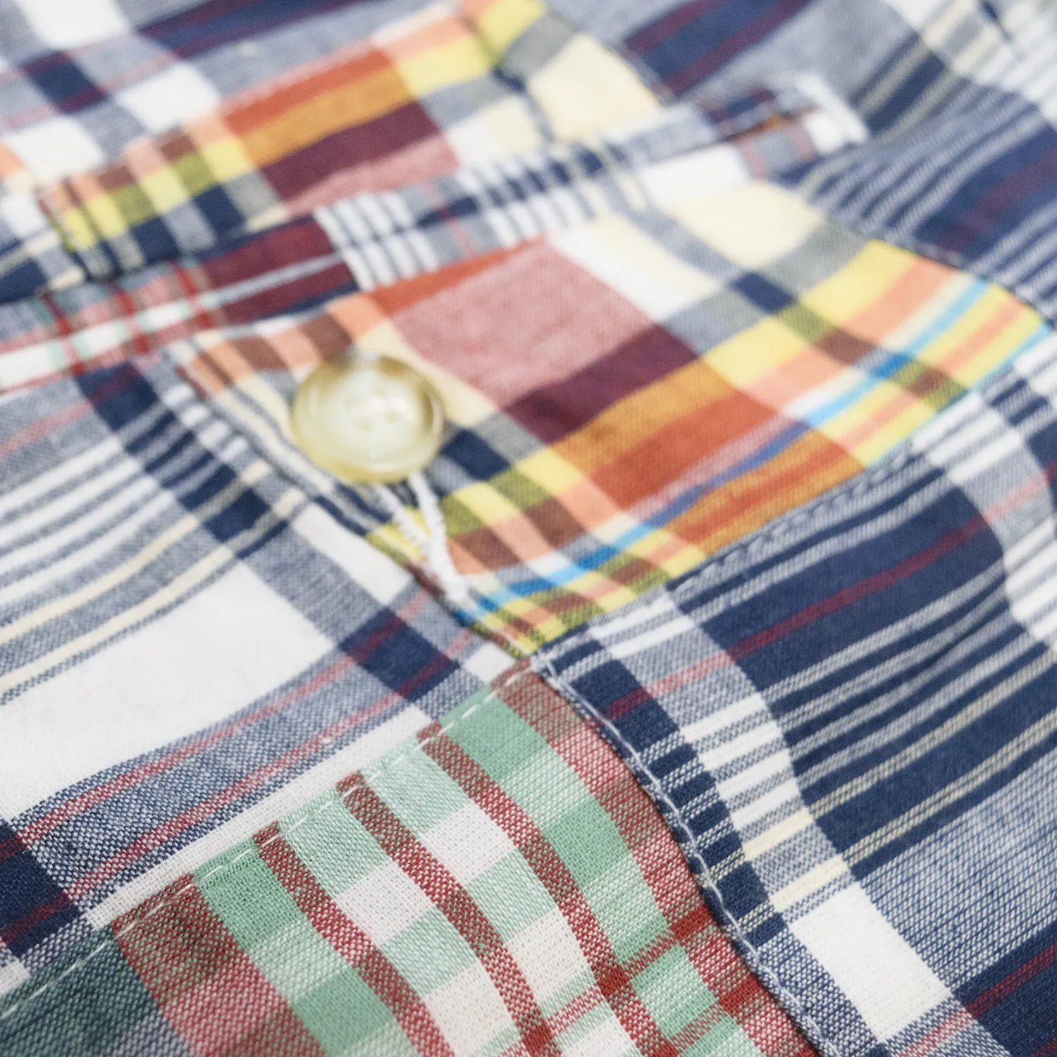 Navy Patch Madras Shorts - Classic Fit (SS25) sold by Morris and King product image thumbnail 2