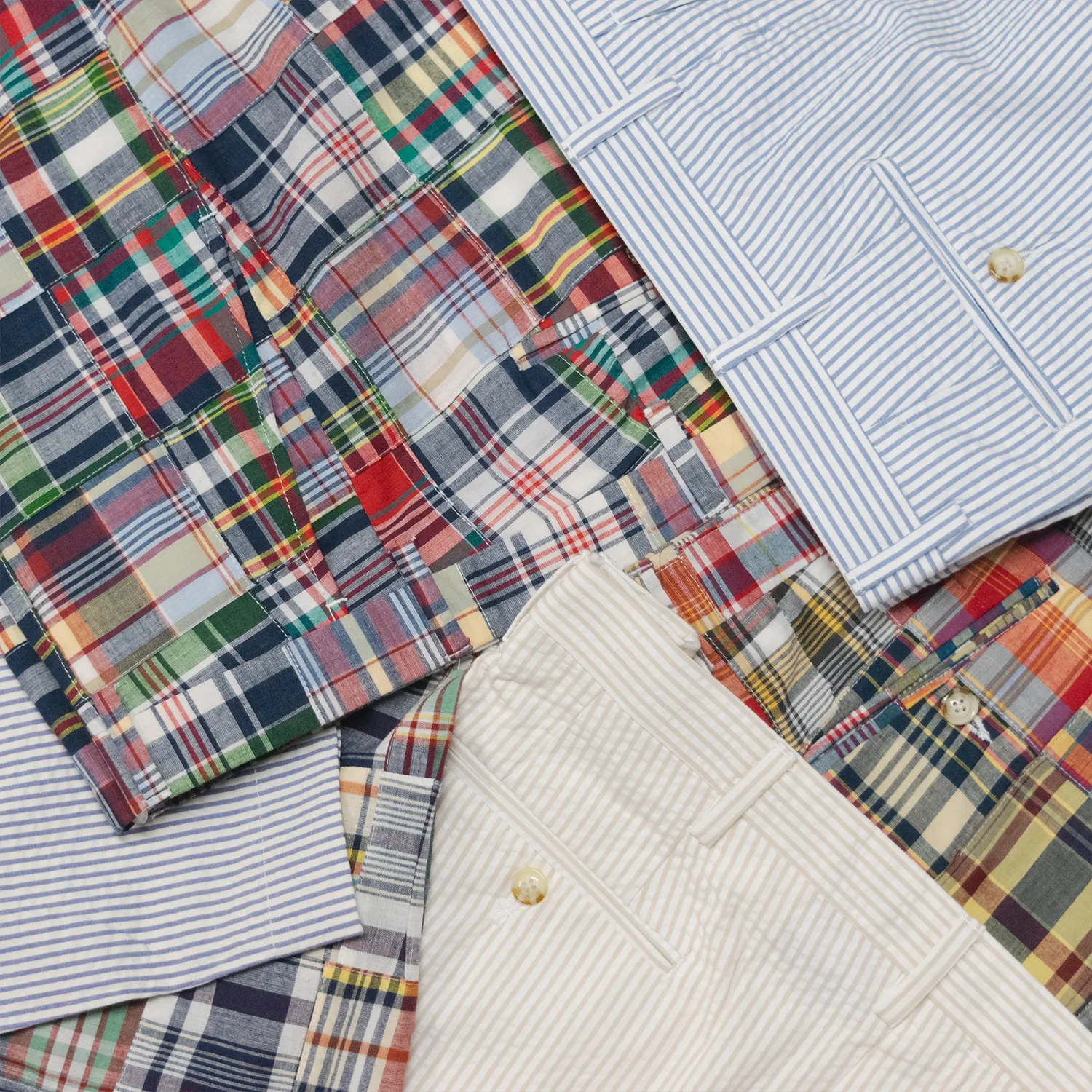 Yellow Patch Madras Shorts - Classic Fit (SS24) sold by Morris and King product image thumbnail 3