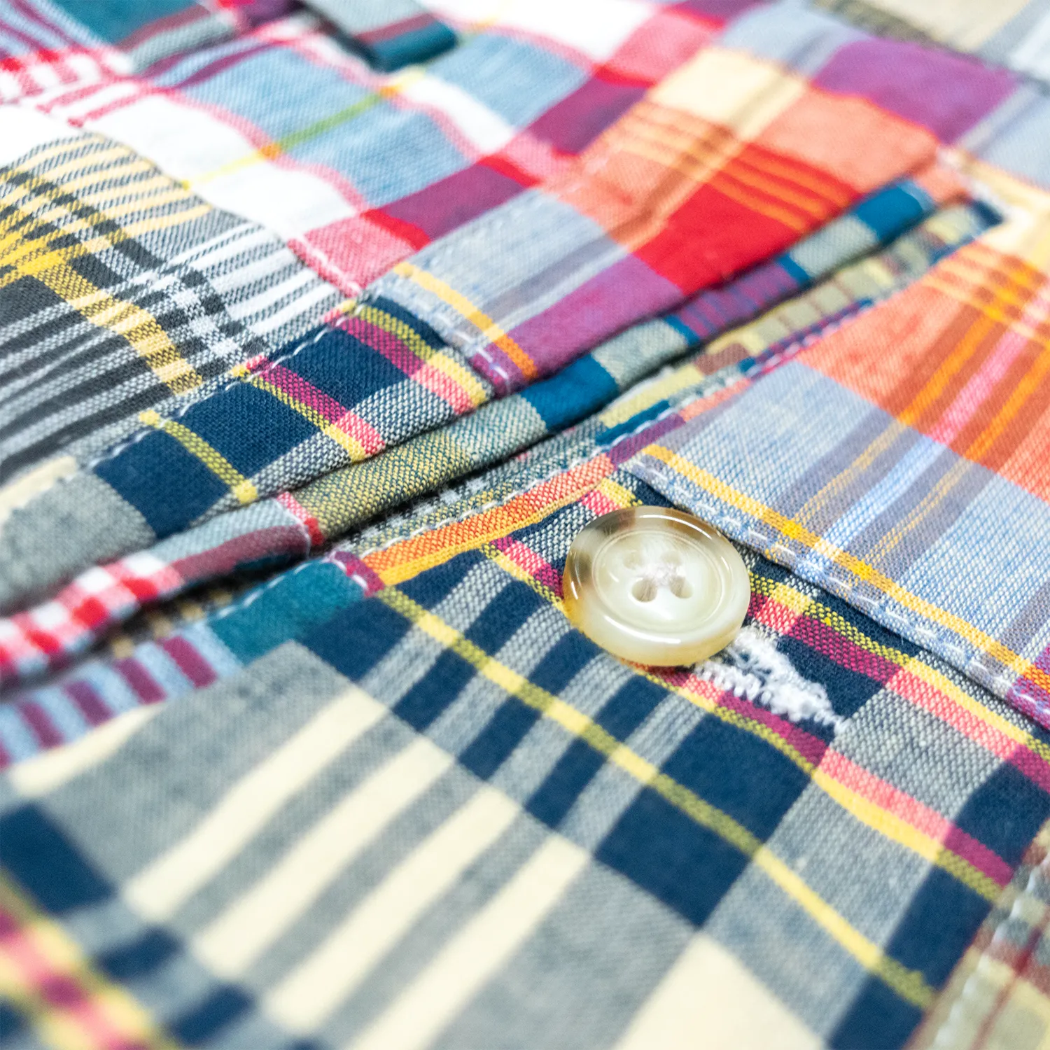 Yellow Patch Madras Shorts - Classic Fit (SS24) sold by Morris and King product image thumbnail 2