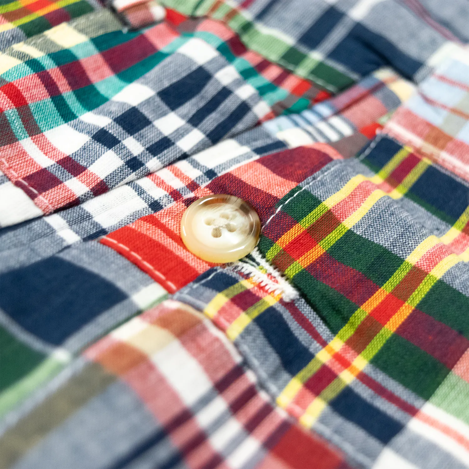 Green Patch Madras Shorts - Classic Fit sold by Morris and King product image thumbnail 2