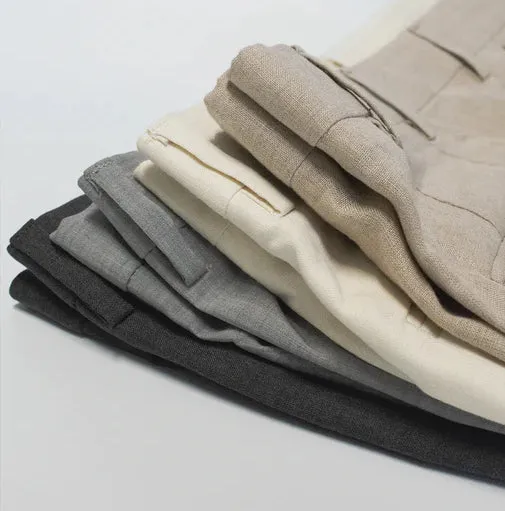 Light Grey Tropical Wool Trousers - Classic Fit sold by Morris and King product image thumbnail 4