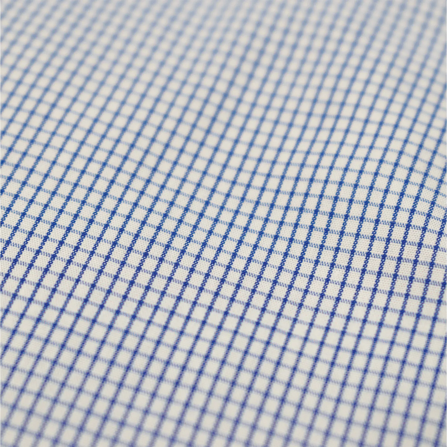 Blue Micro Check Button Down Shirt - Made To Order sold by Morris and King product image thumbnail 2