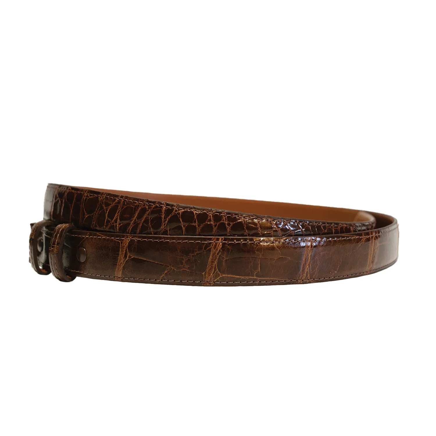 Glazed Alligator Leather Slide Strap sold by Morris and King product image thumbnail 3